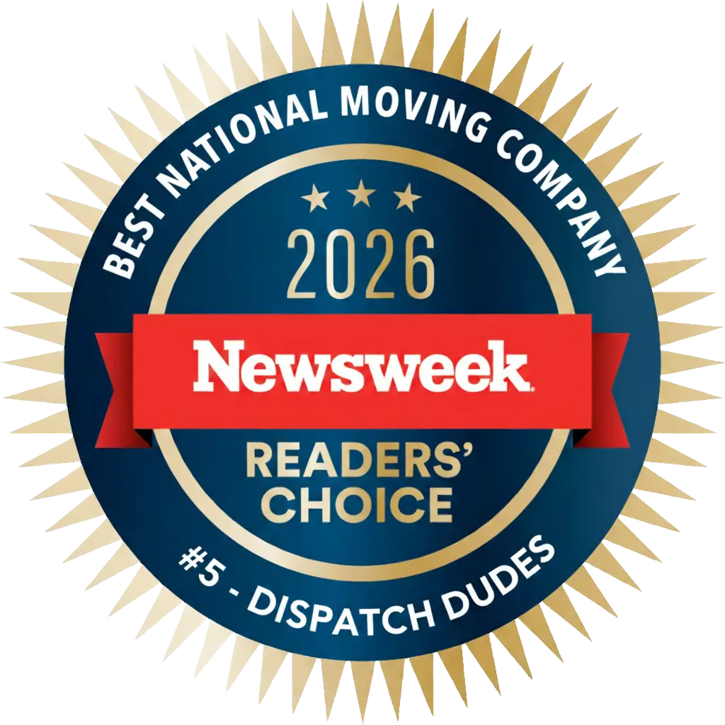 Newsweek 2026 Readers' Choice: Dispatch Dudes ranked No. 5 for Best National Moving Company.
